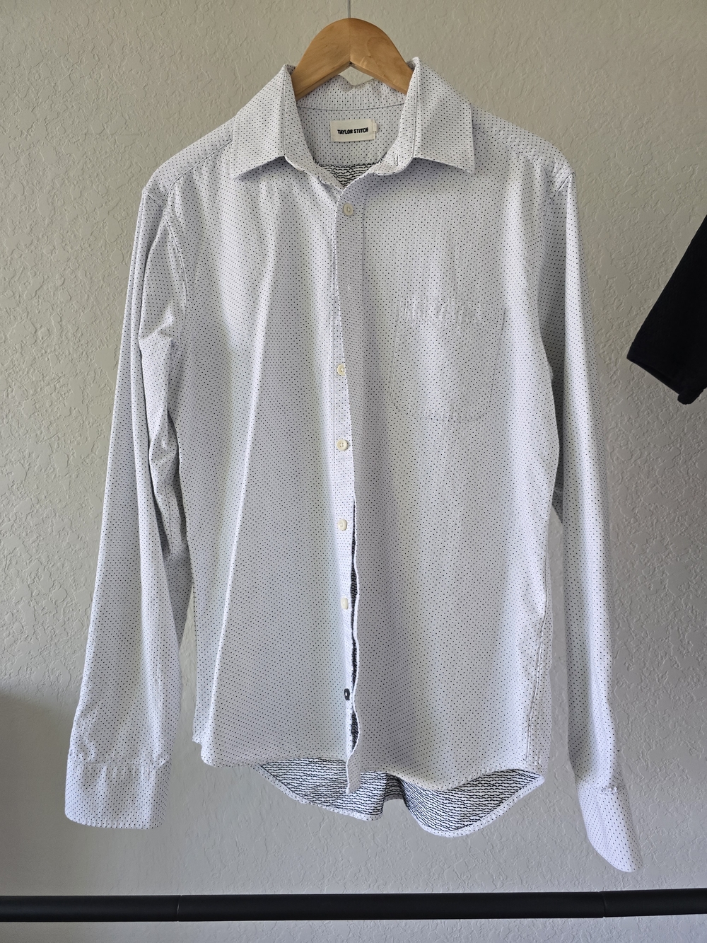 Taylor Stitch Light Blue Micro-Print Dress Shirt